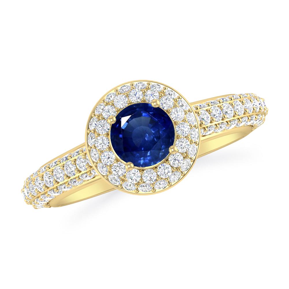 Yellow Gold - Sapphire