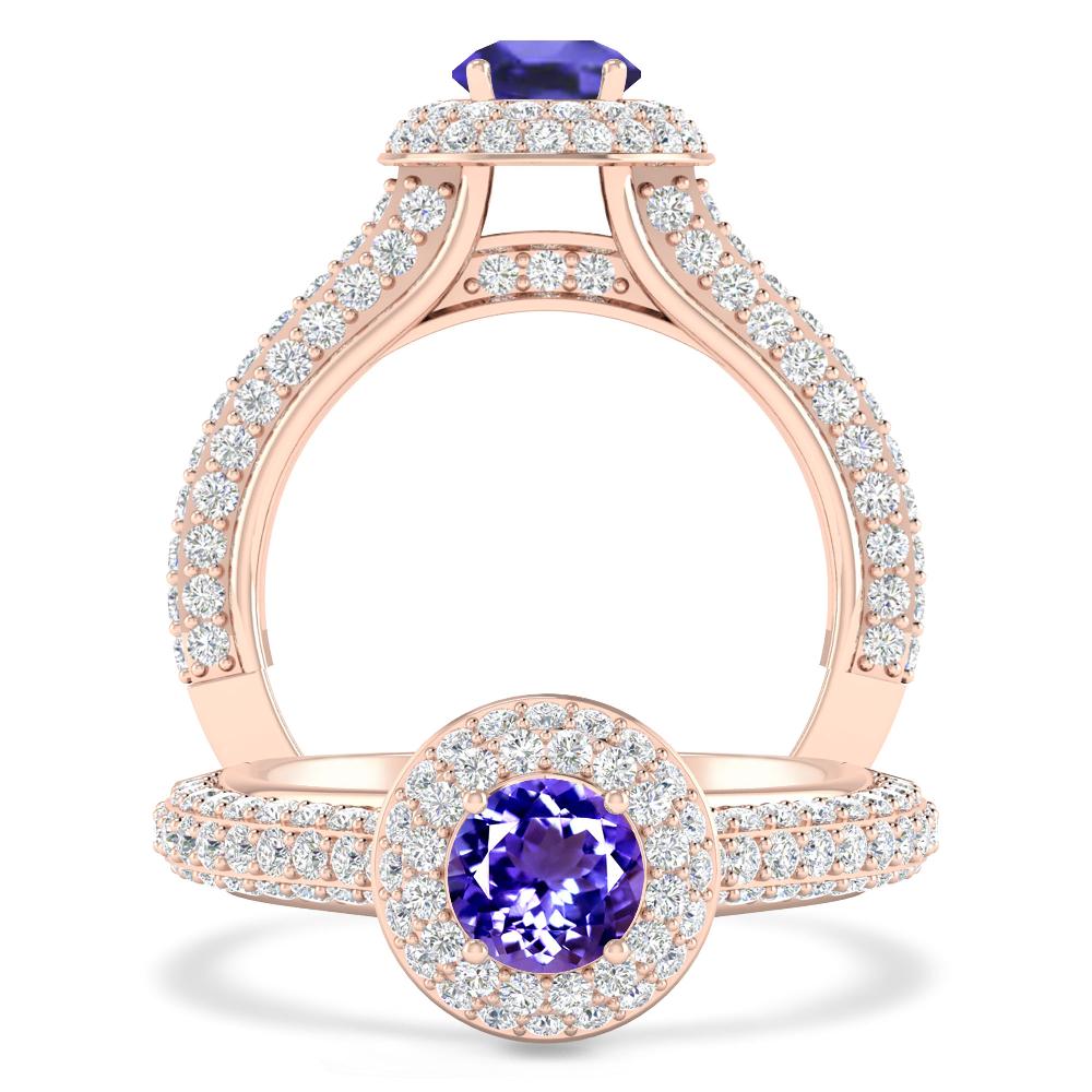 Rose Gold - Tanzanite
