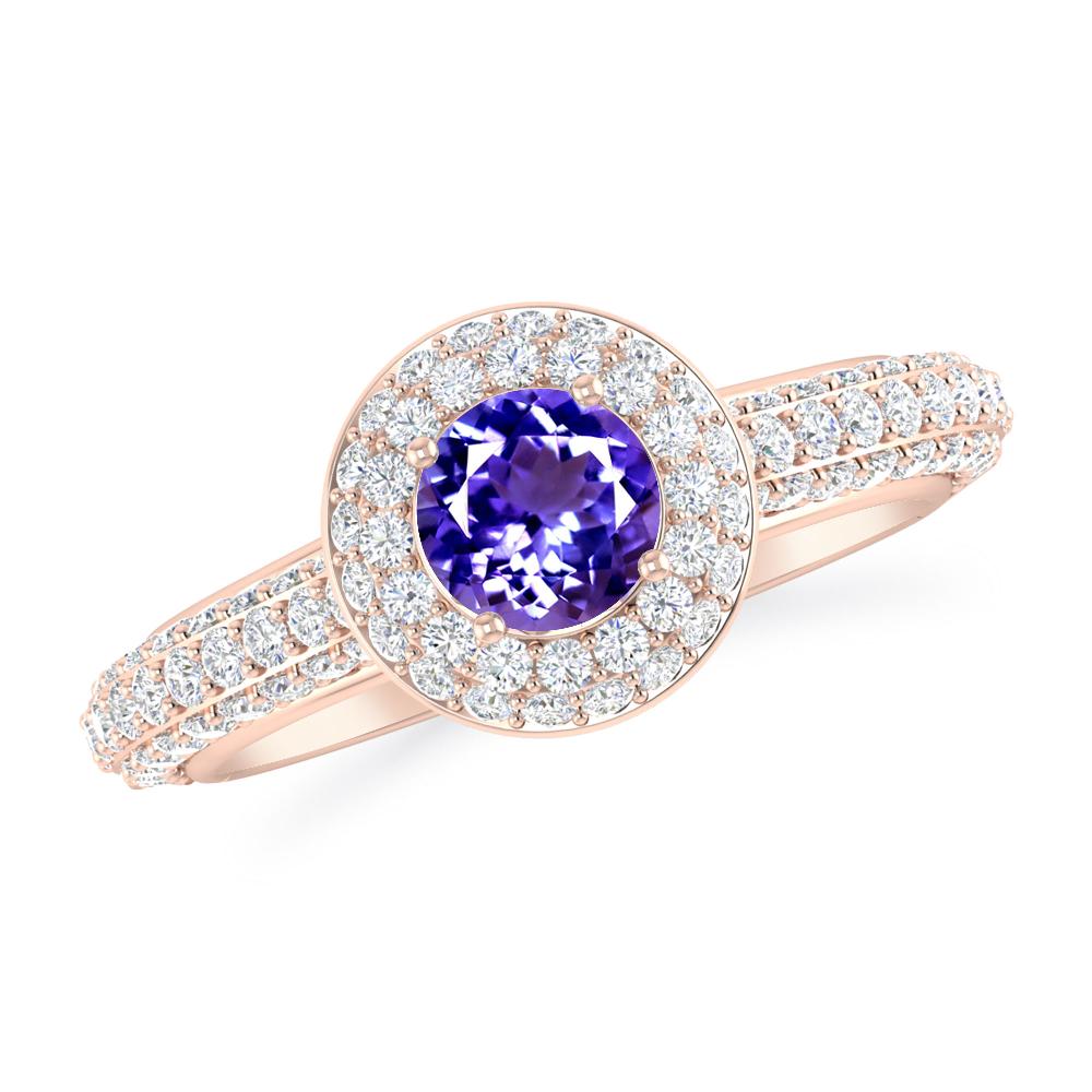 Rose Gold - Tanzanite