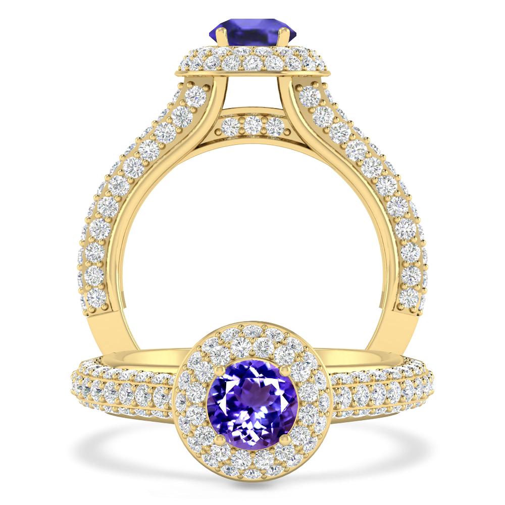 Yellow Gold - Tanzanite