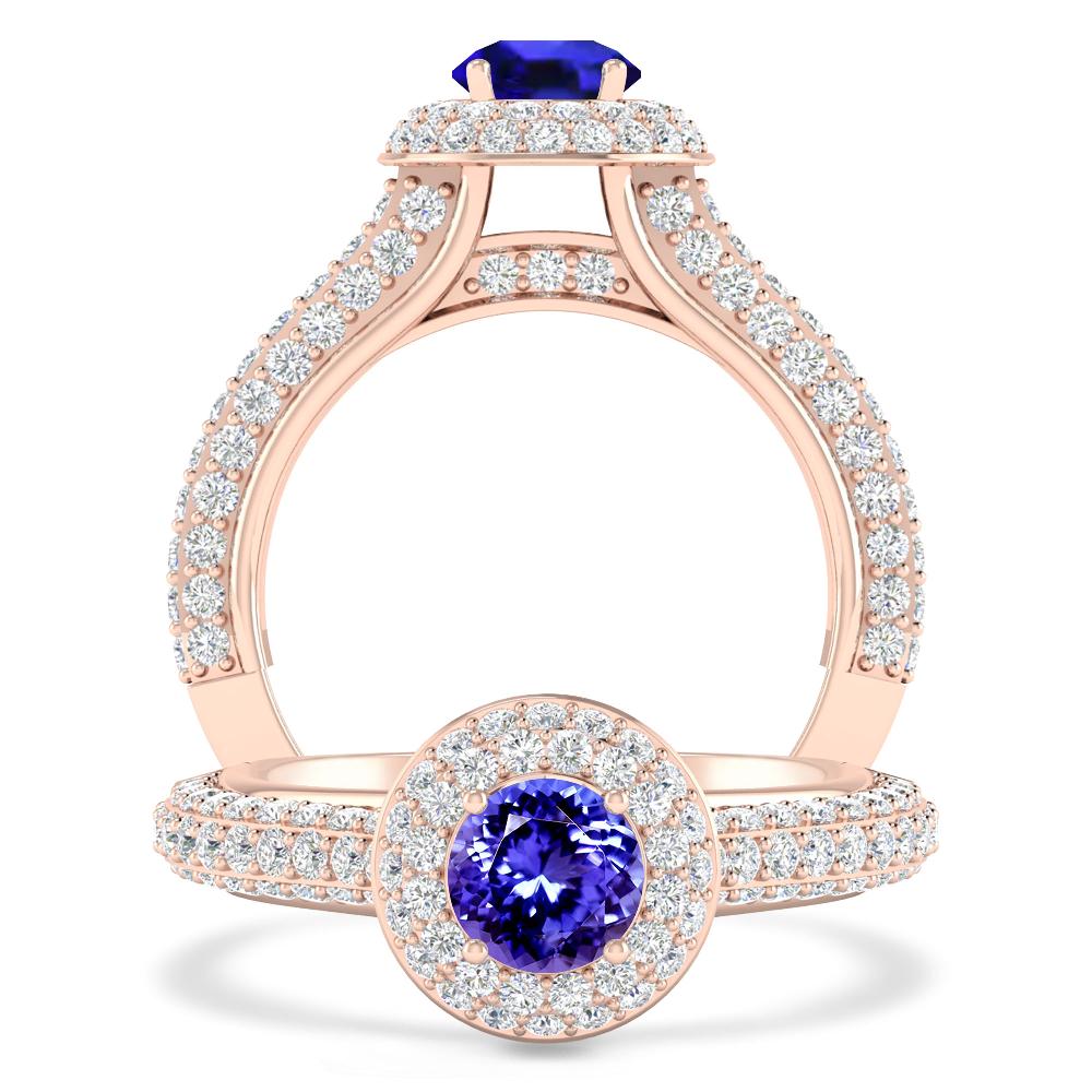 Rose Gold - Tanzanite