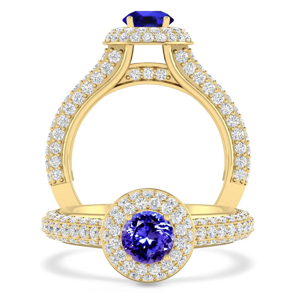 Yellow Gold - Tanzanite