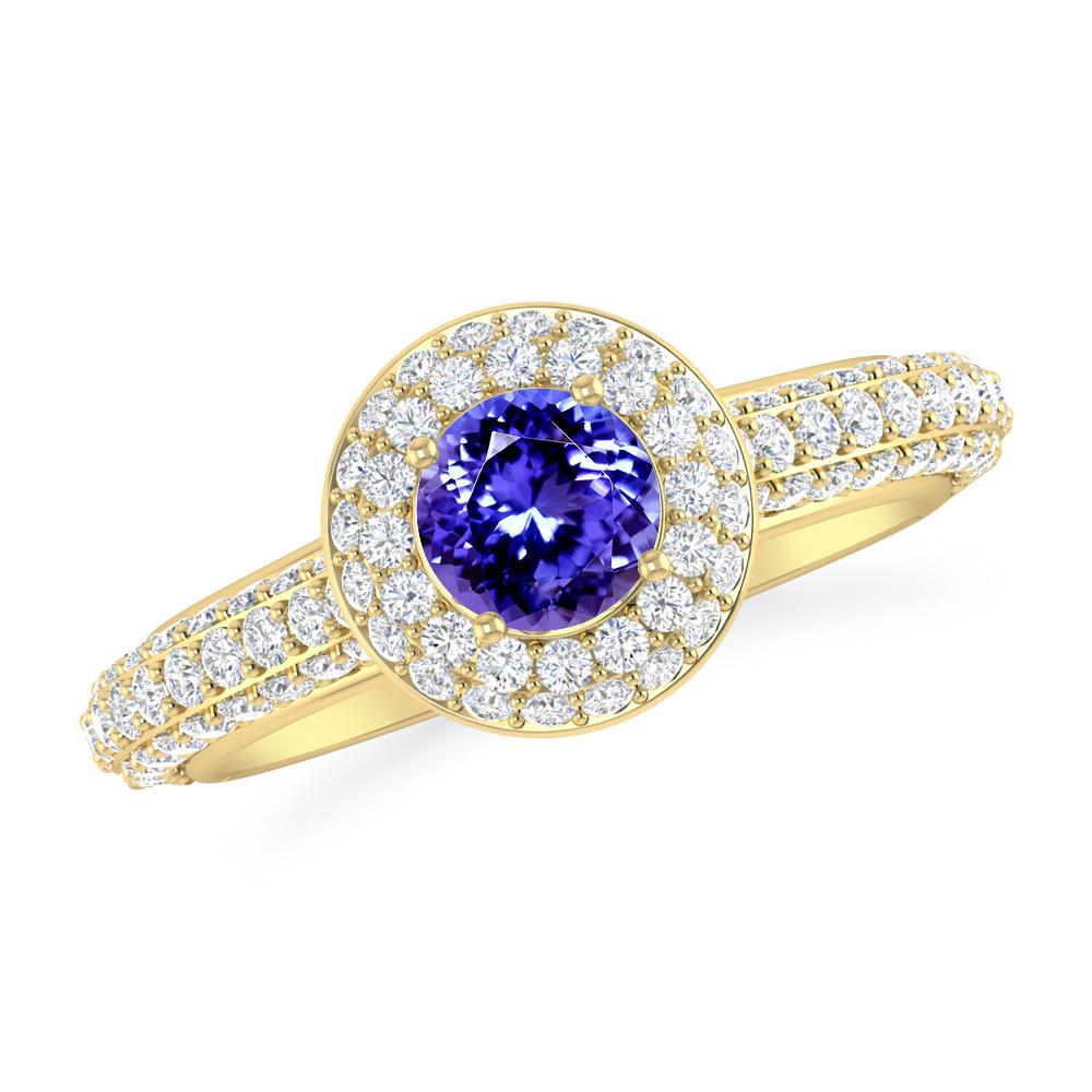 Yellow Gold - Tanzanite