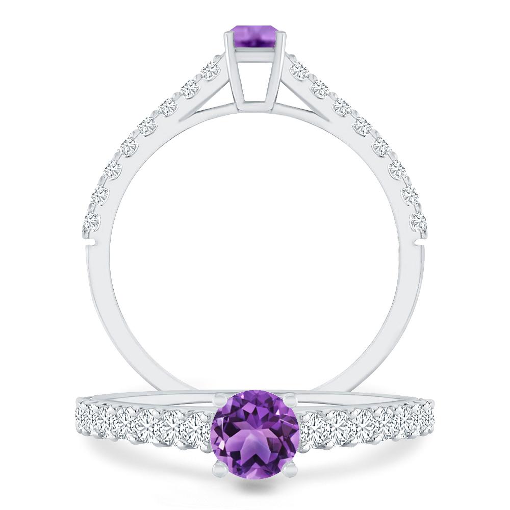 White Gold - Amethyst