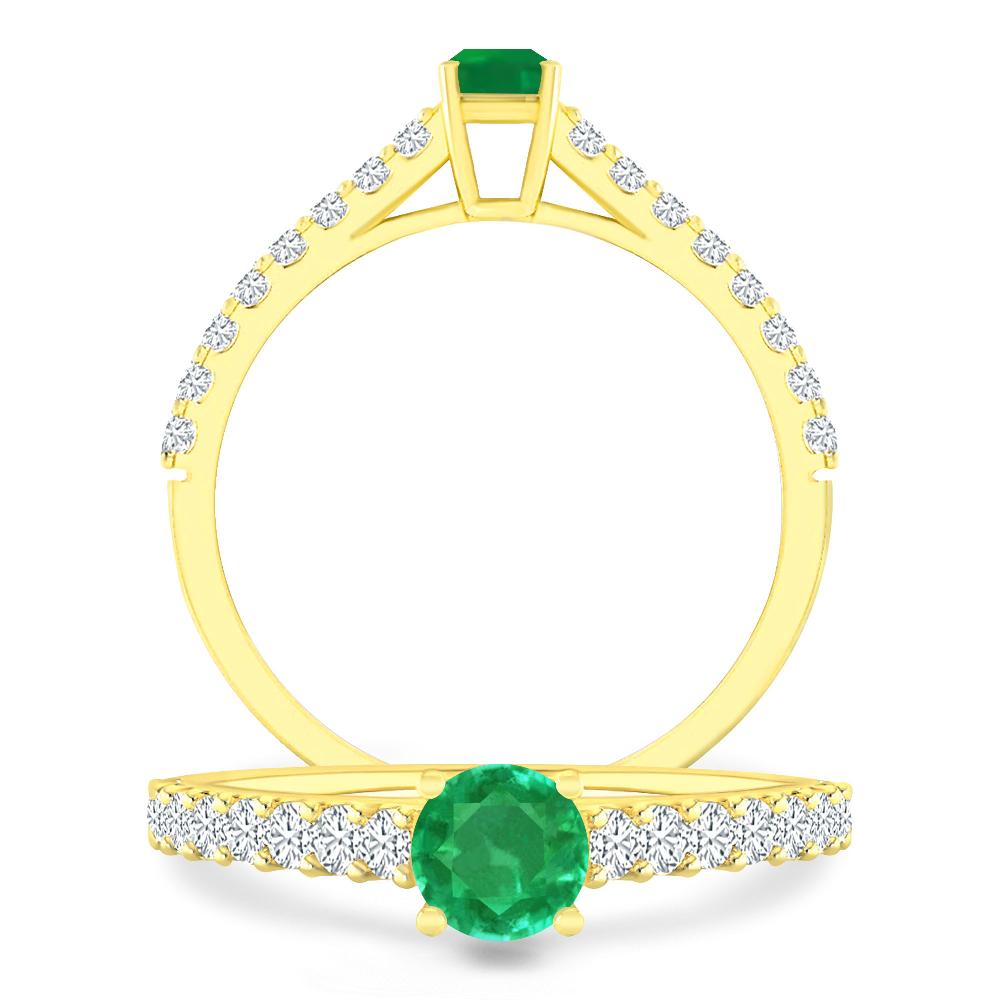 Yellow Gold - Emerald