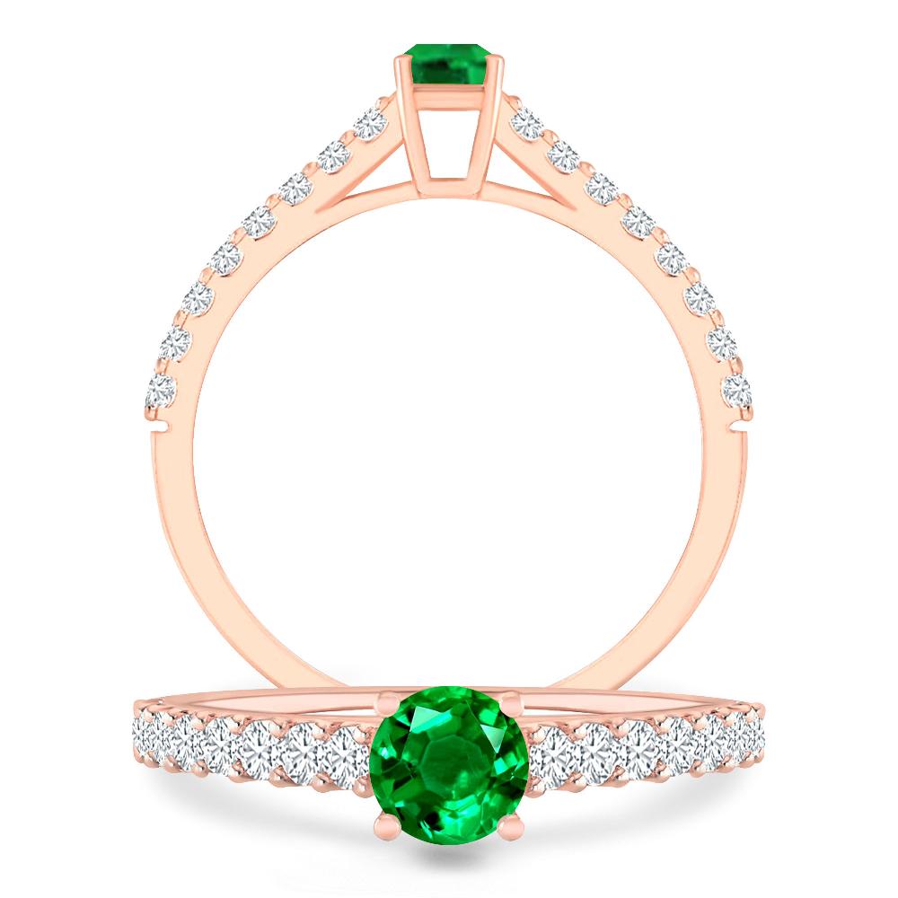 Rose Gold - Emerald