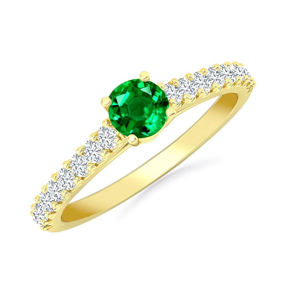 Yellow Gold - Emerald