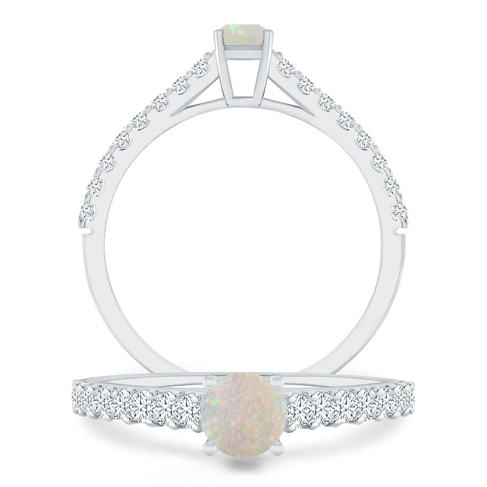 White Gold - Opal