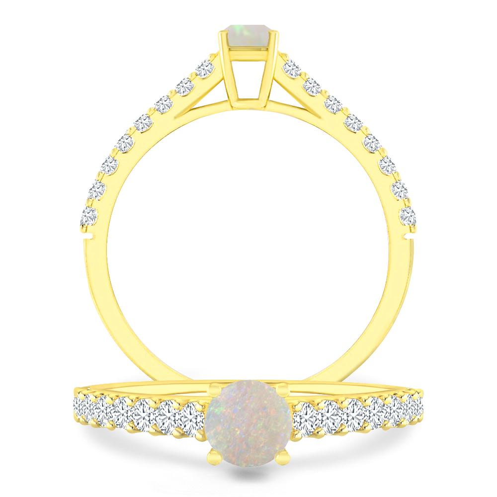 Yellow Gold - Opal