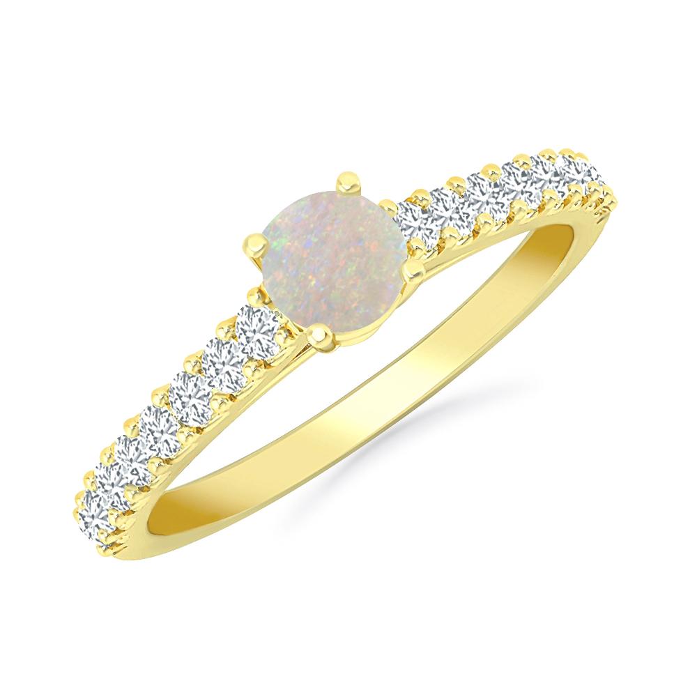 Yellow Gold - Opal