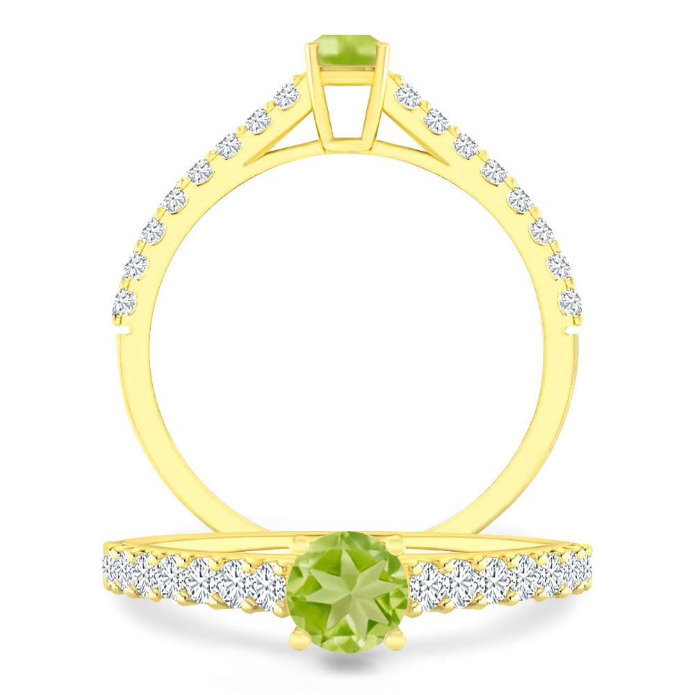 Yellow Gold - Peridot