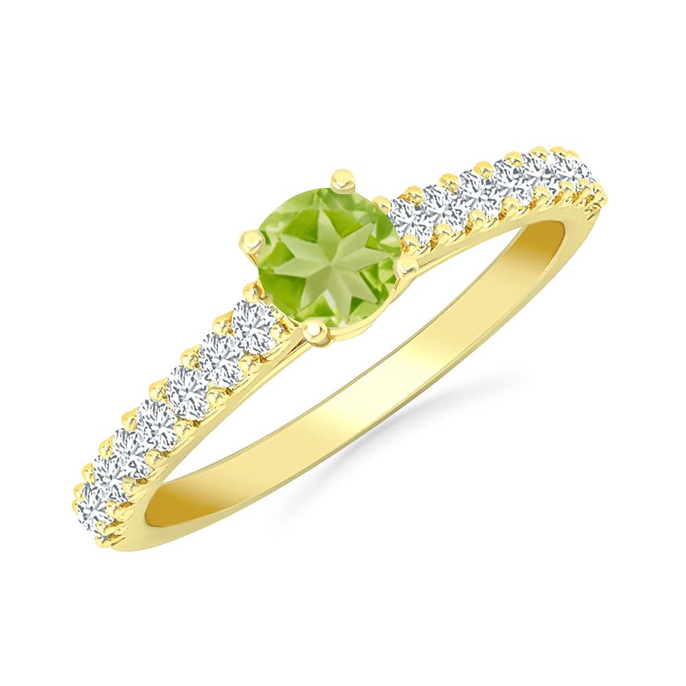 Yellow Gold - Peridot