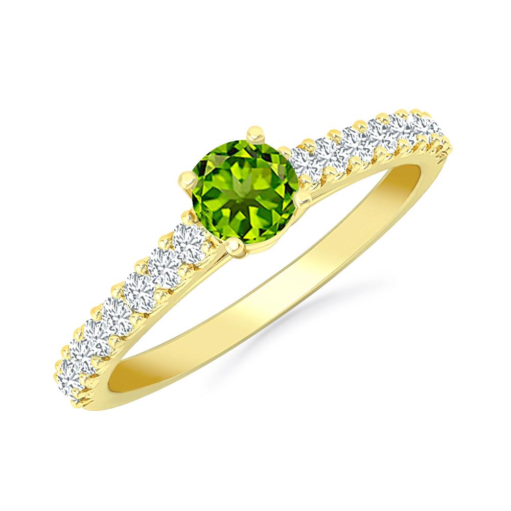 Yellow Gold - Peridot