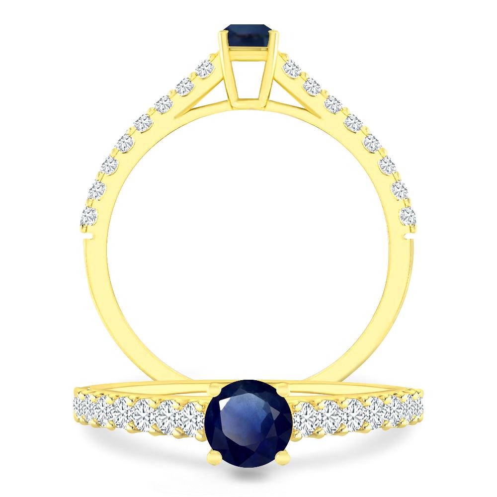 Yellow Gold - Sapphire