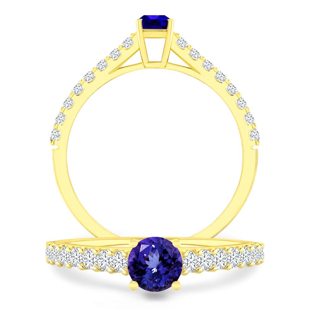 Yellow Gold - Tanzanite