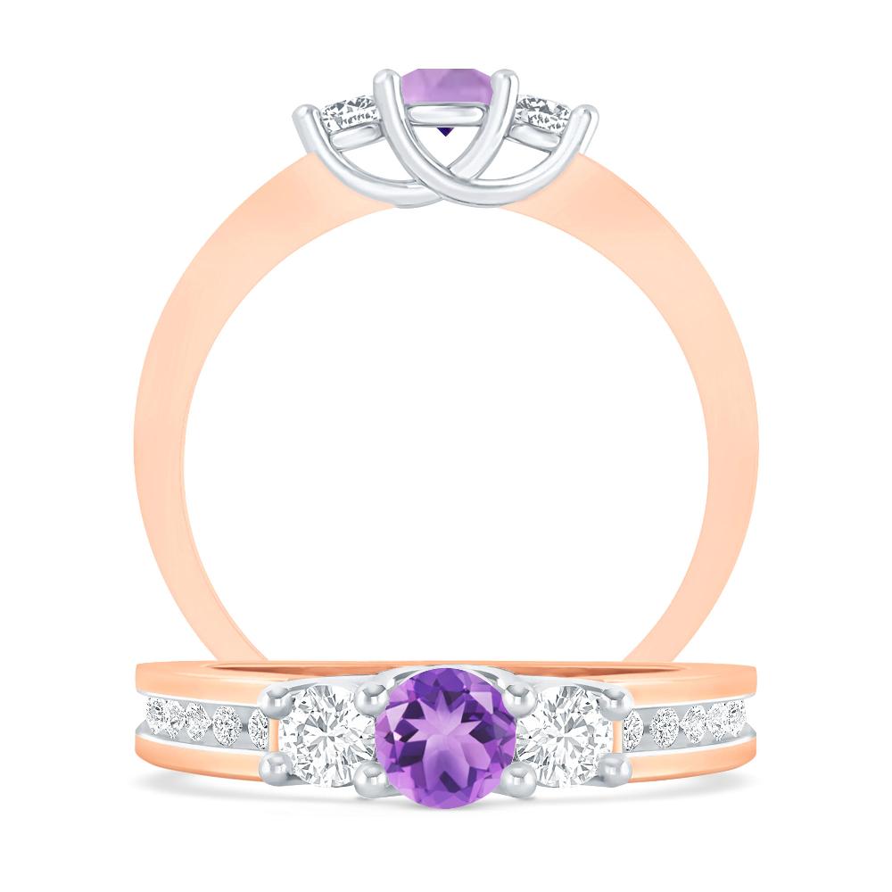 Rose Gold - Amethyst