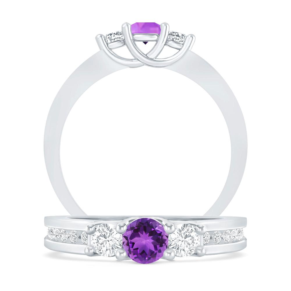 White Gold - Amethyst