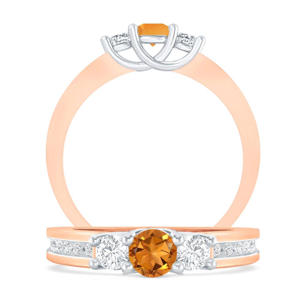 Rose Gold - Citrine