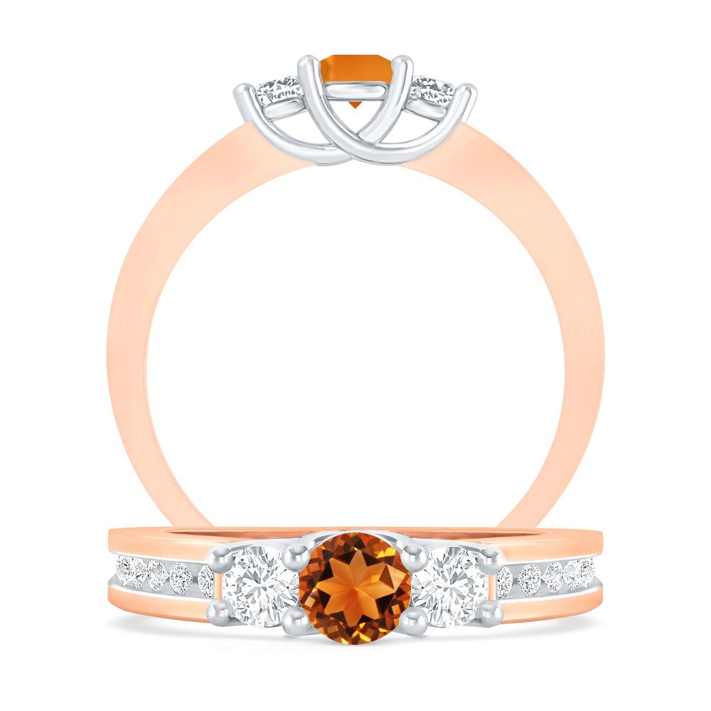 Rose Gold - Citrine