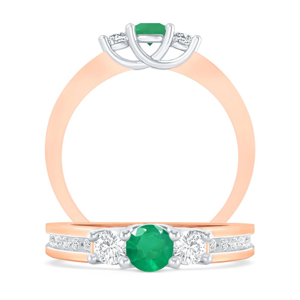 Rose Gold - Emerald