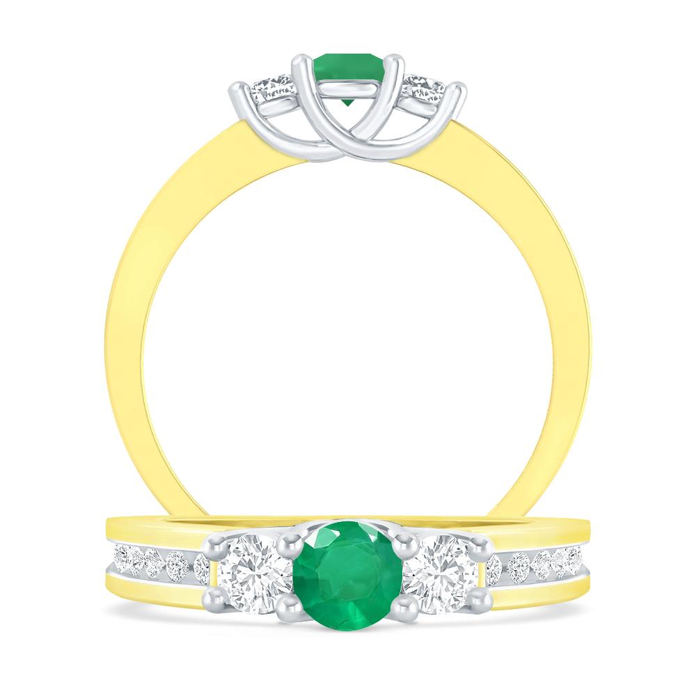 Yellow Gold - Emerald