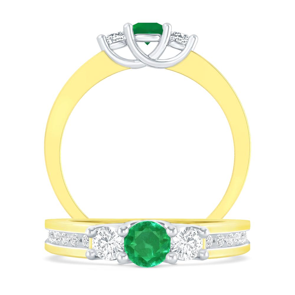 Yellow Gold - Emerald