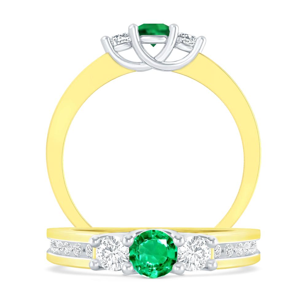 Yellow Gold - Emerald