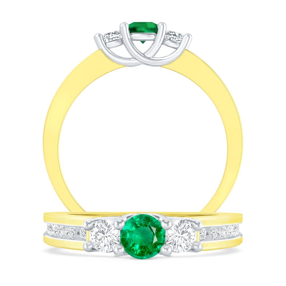 Yellow Gold - Emerald