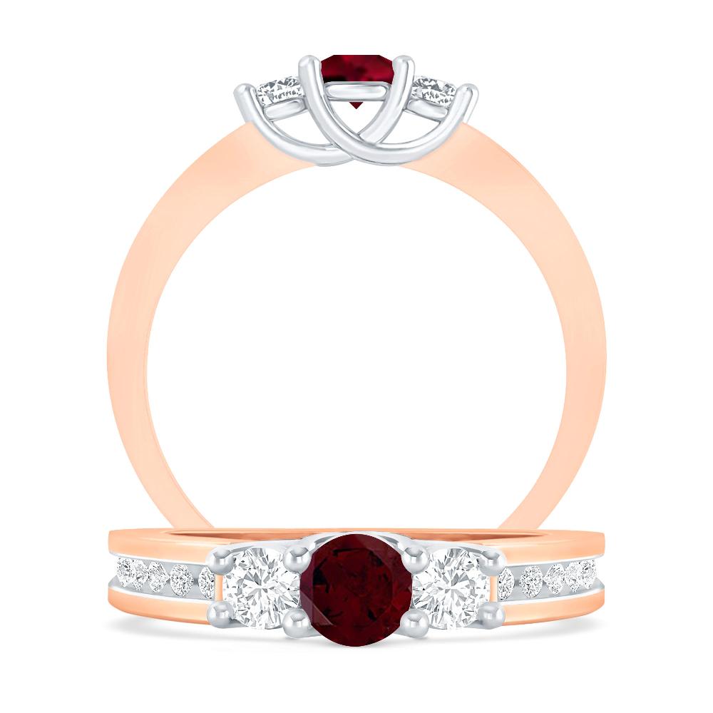 Rose Gold - Garnet