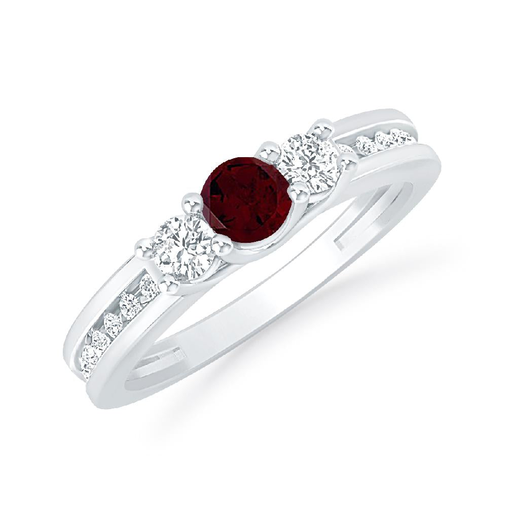 White Gold - Garnet