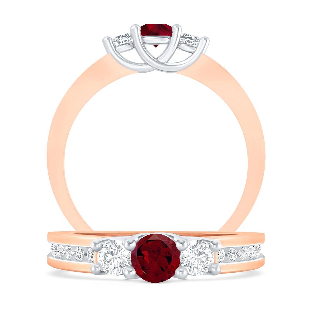 Rose Gold - Garnet