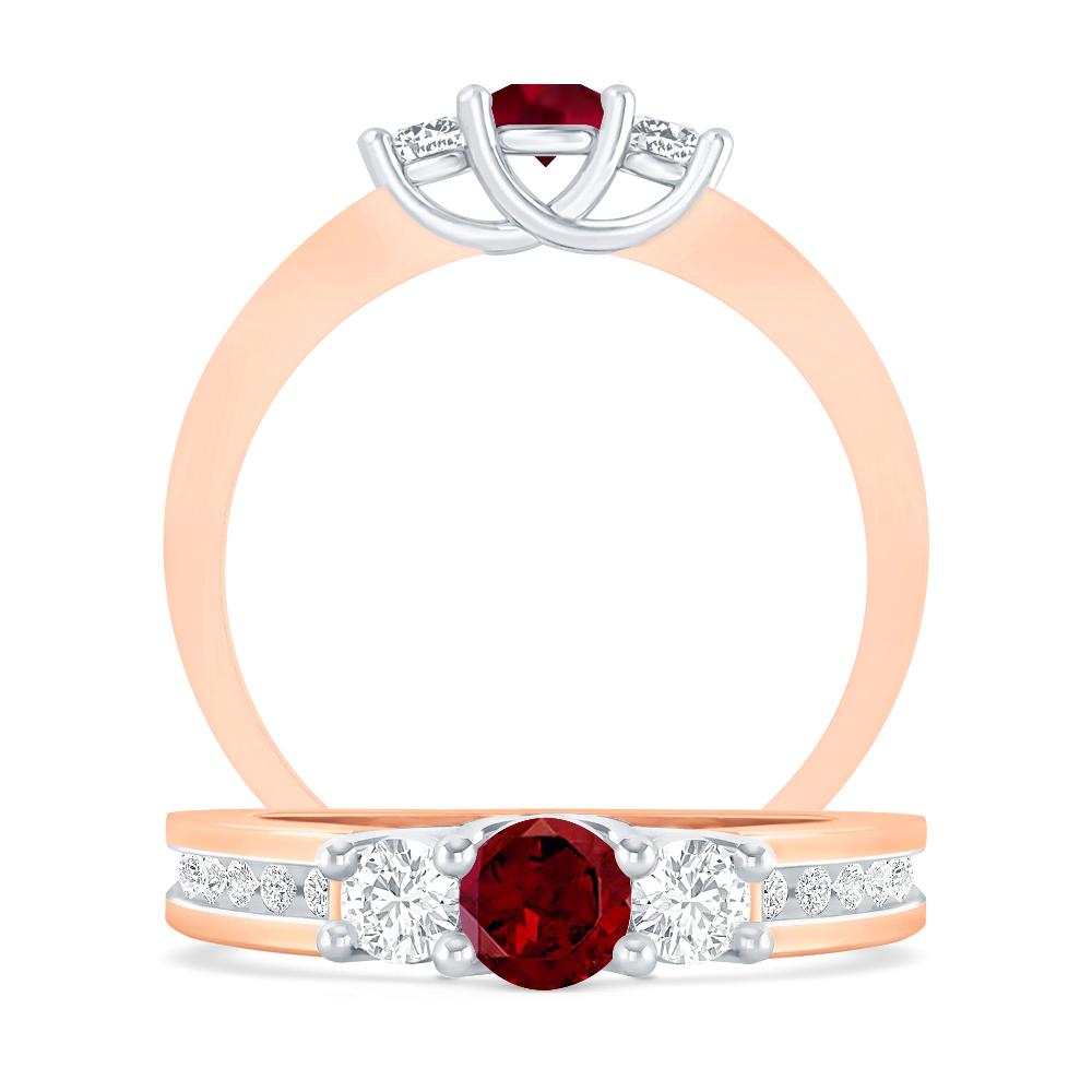 Rose Gold - Garnet