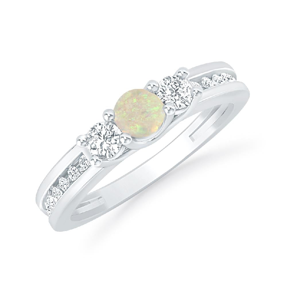 White Gold - Opal