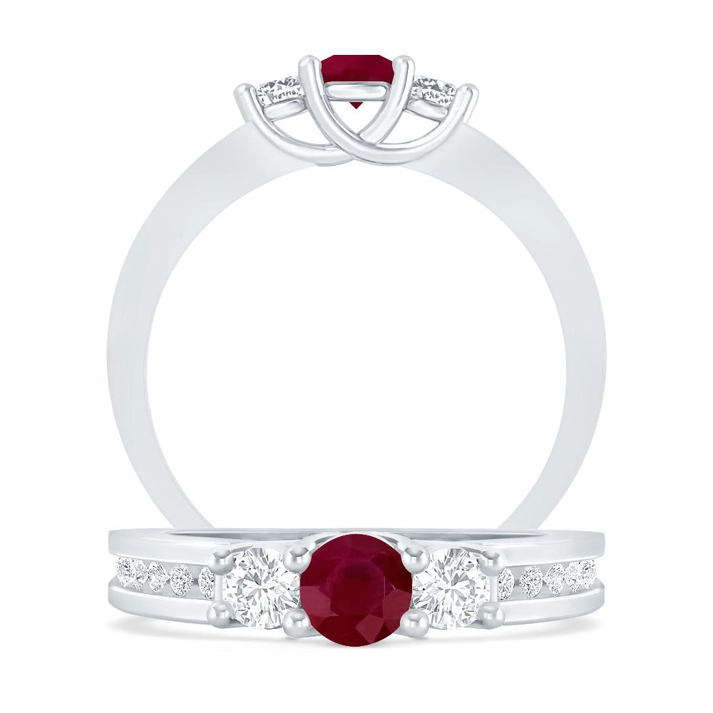 White Gold - Ruby