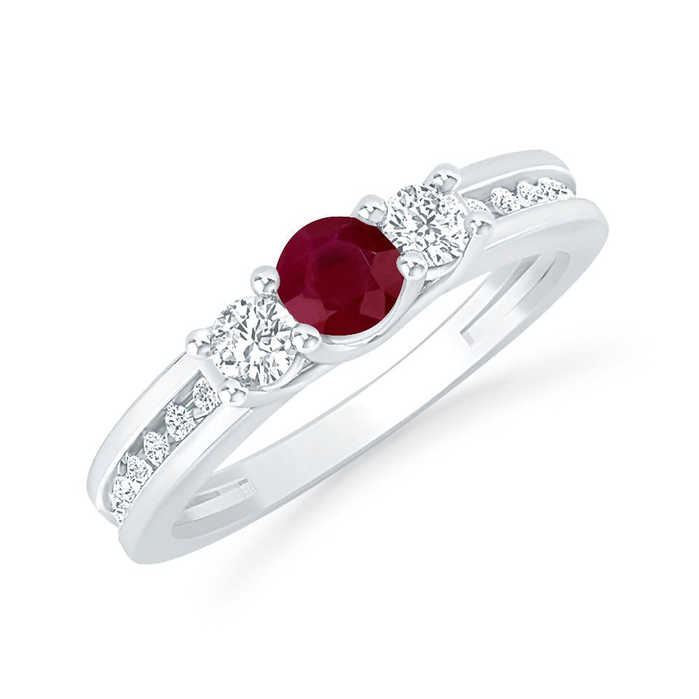 White Gold - Ruby