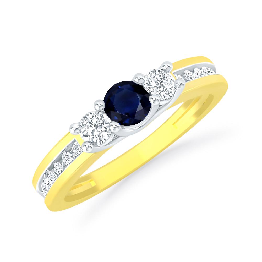 Yellow Gold - Sapphire