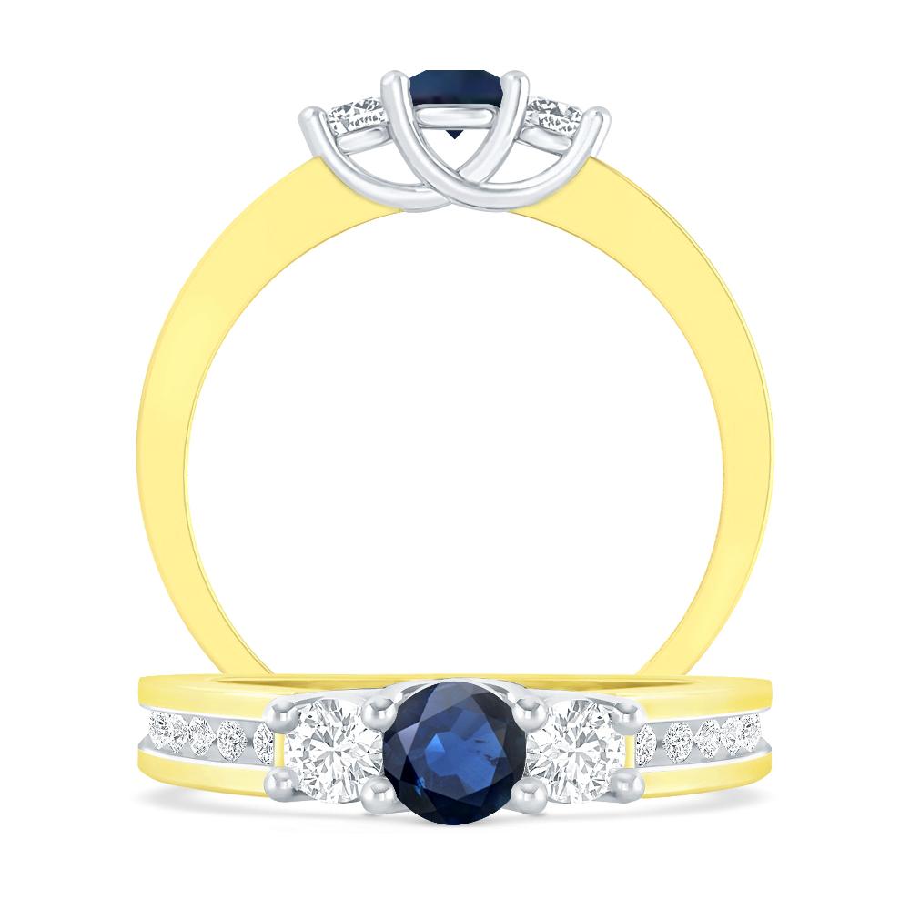 Yellow Gold - Sapphire