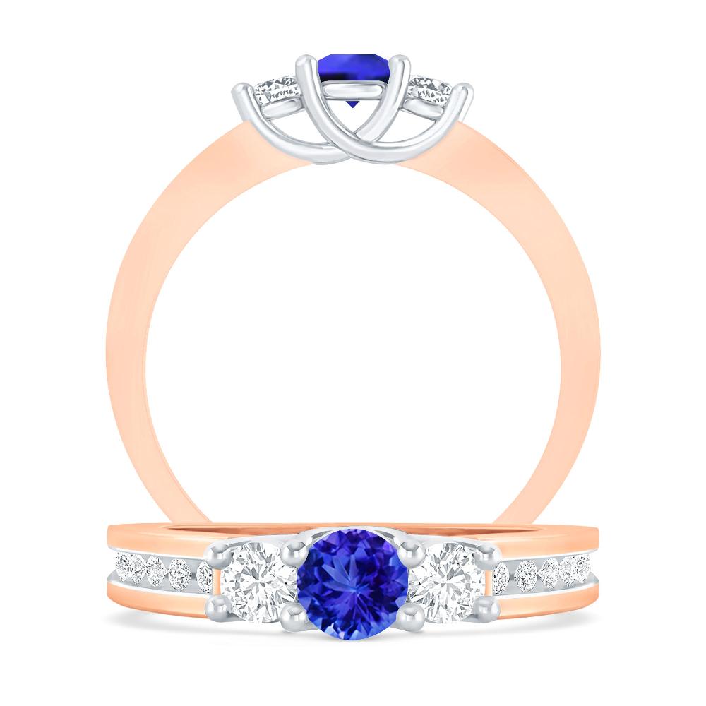 Rose Gold - Tanzanite