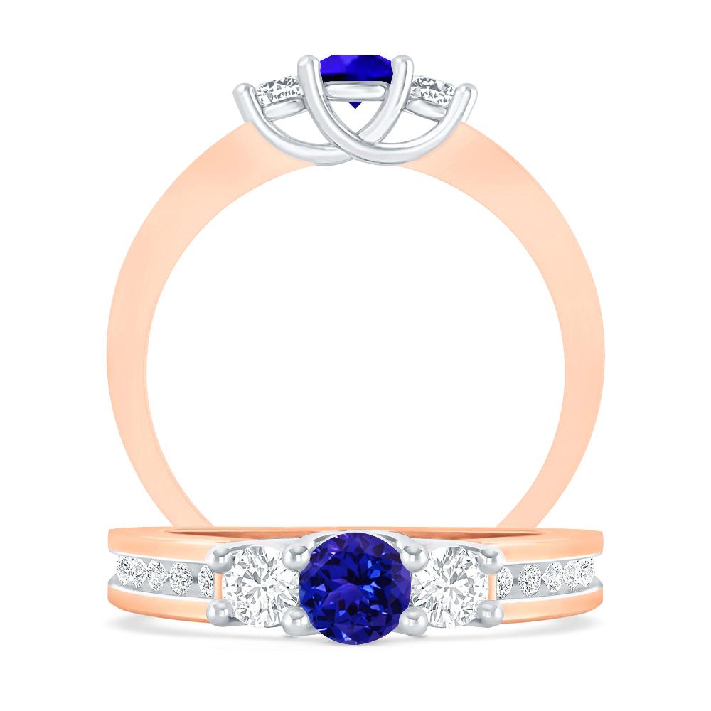 Rose Gold - Tanzanite