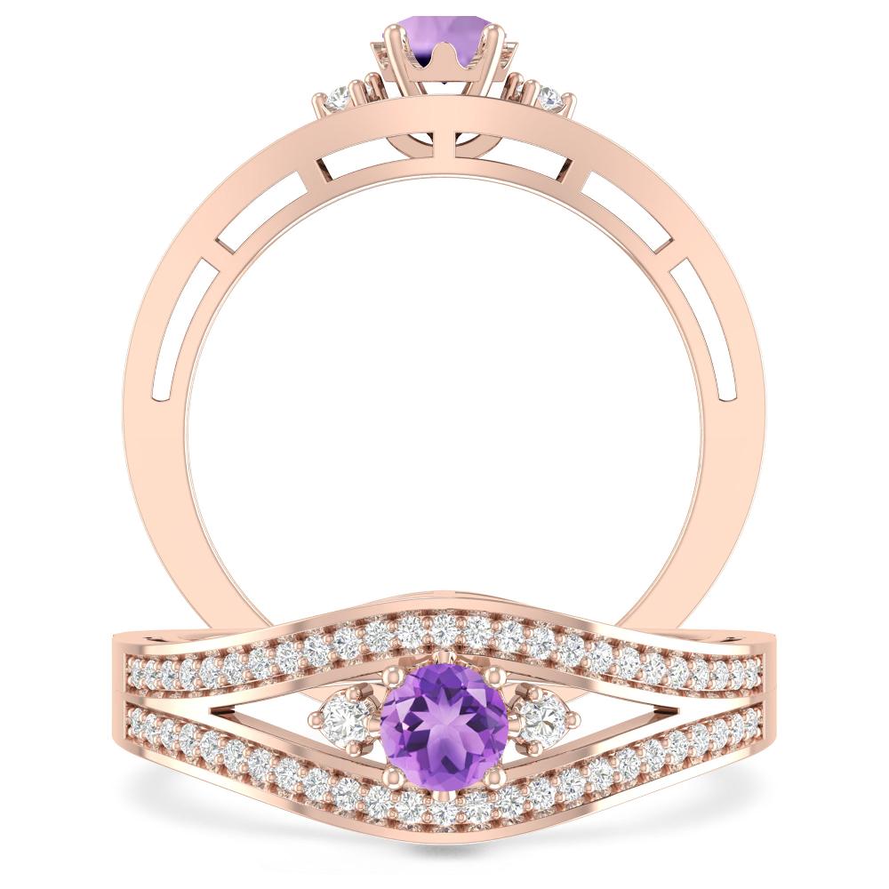 Rose Gold - Amethyst