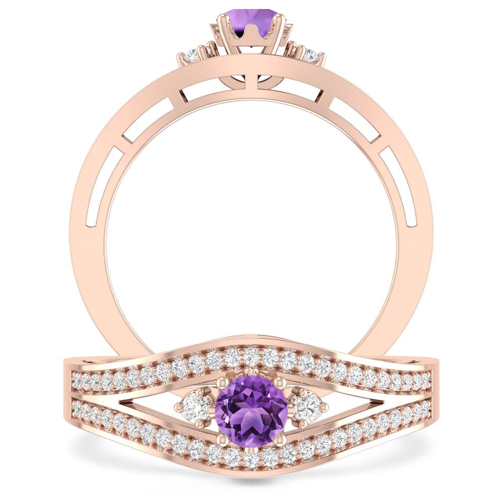 Rose Gold - Amethyst