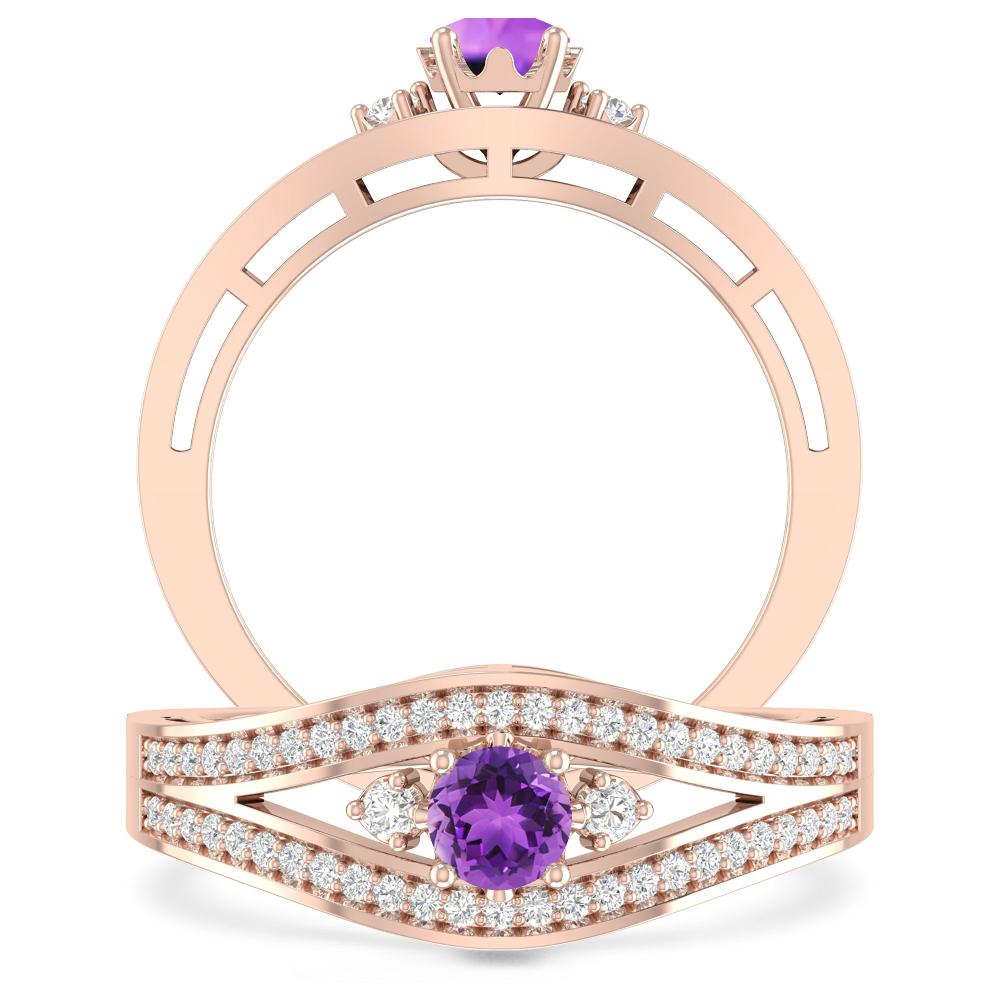 Rose Gold - Amethyst