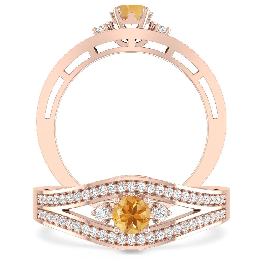 Rose Gold - Citrine