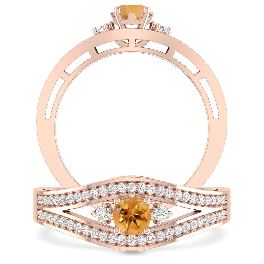 Rose Gold - Citrine