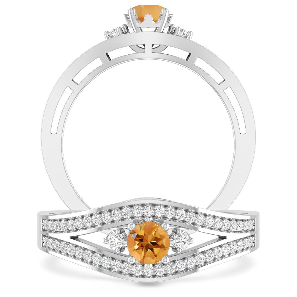 White Gold - Citrine