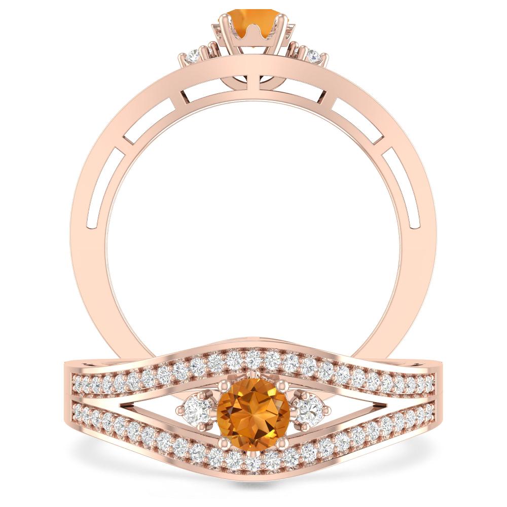 Rose Gold - Citrine