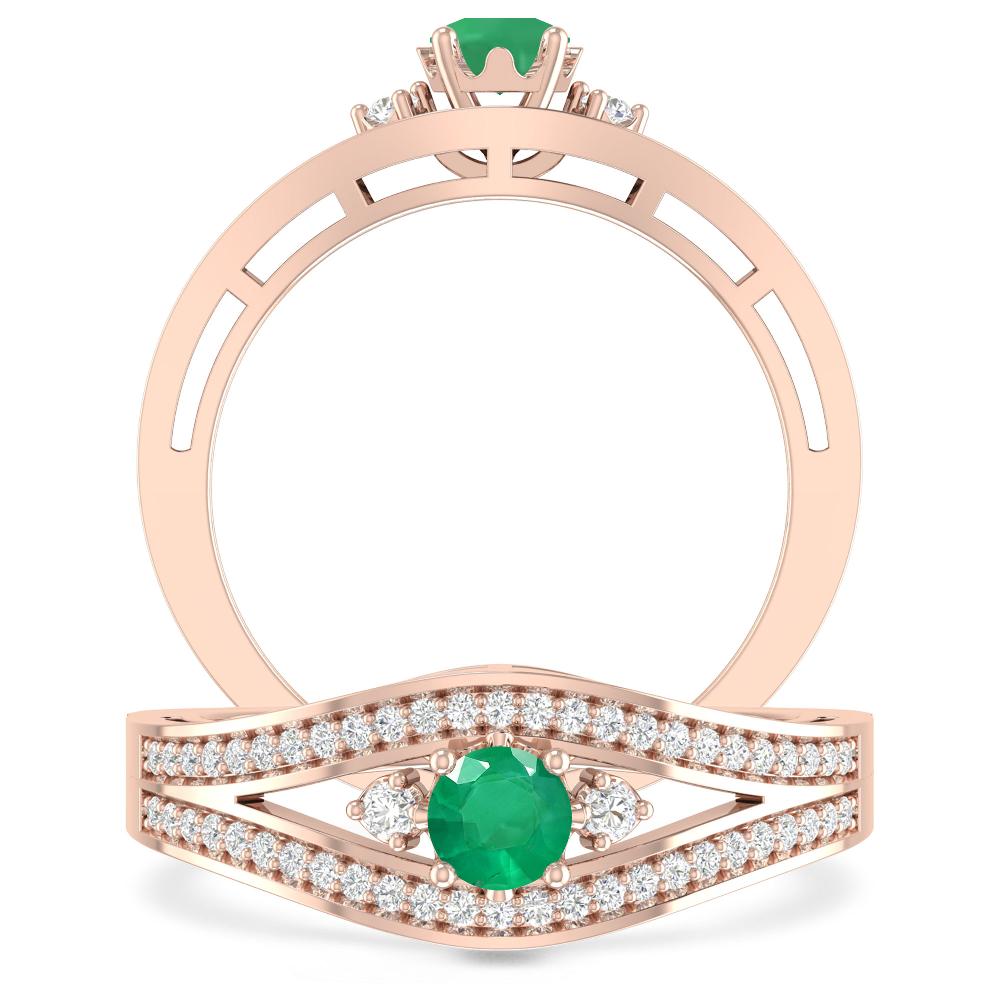 Rose Gold - Emerald