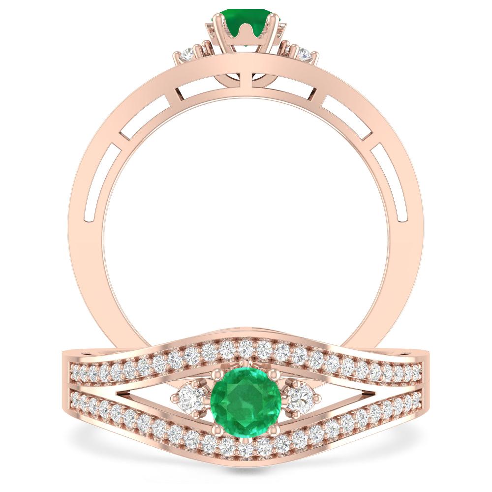 Rose Gold - Emerald