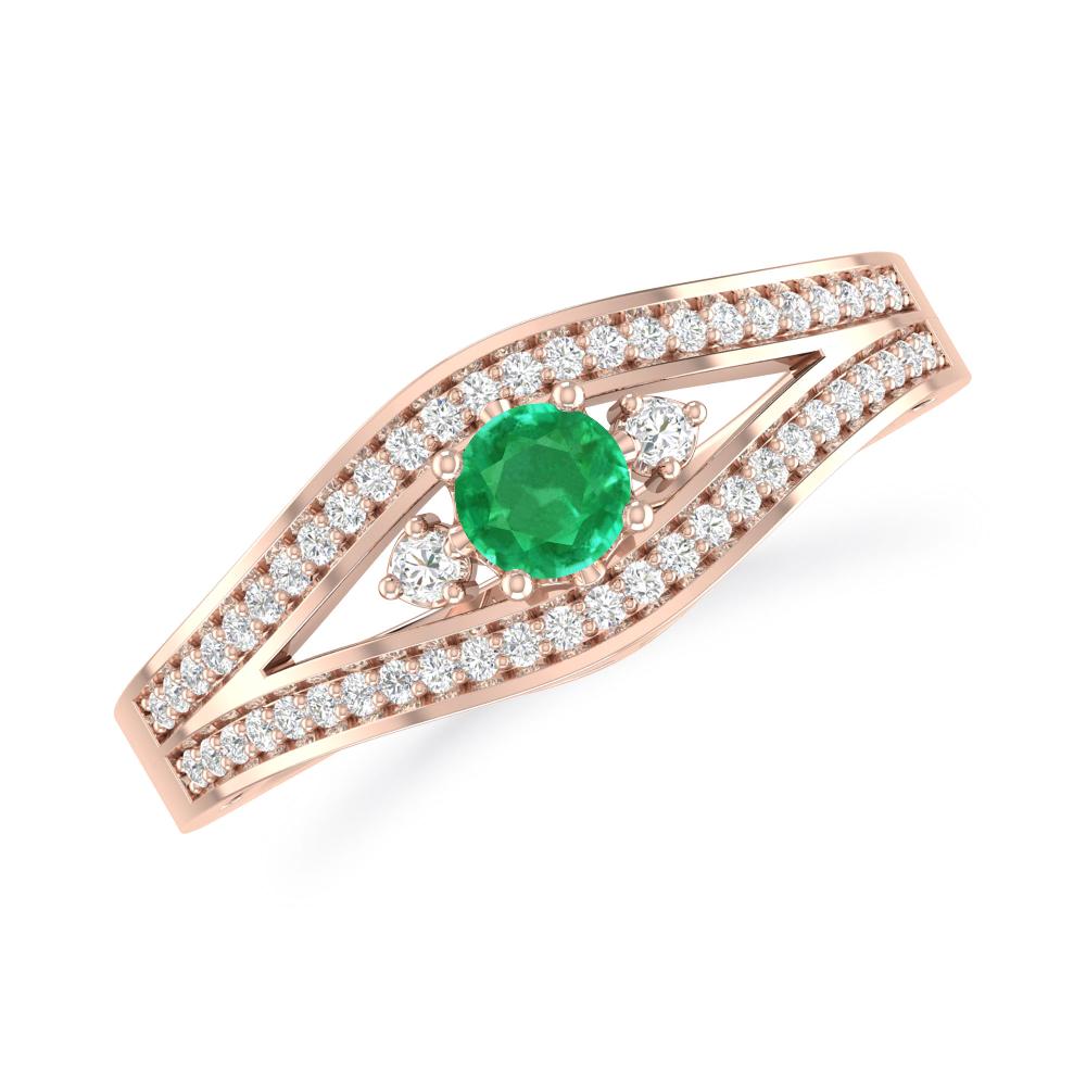 Rose Gold - Emerald