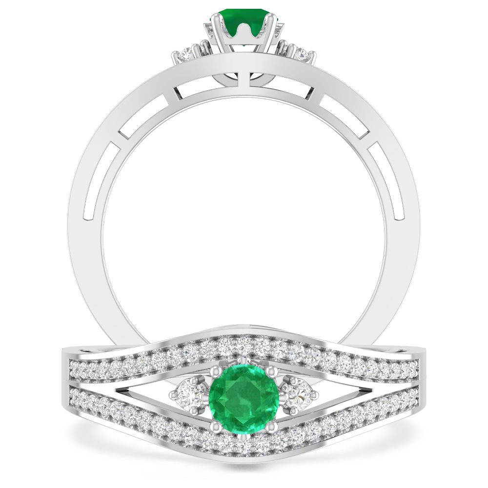 White Gold - Emerald